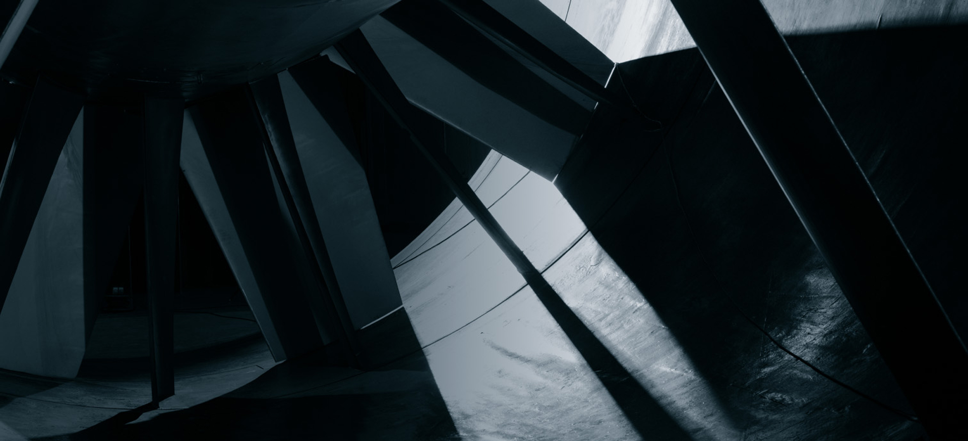 Detail of a wind tunnel propeller