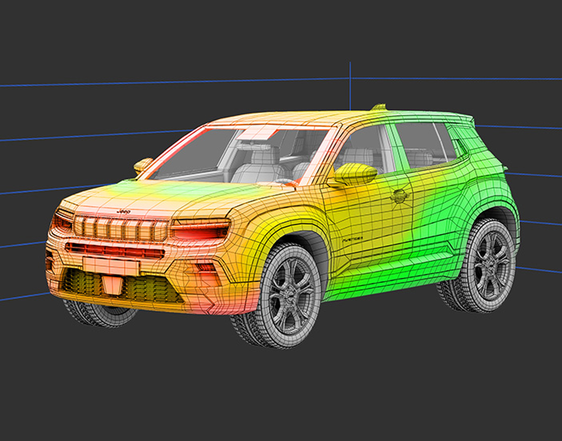 Jeep Wireframe