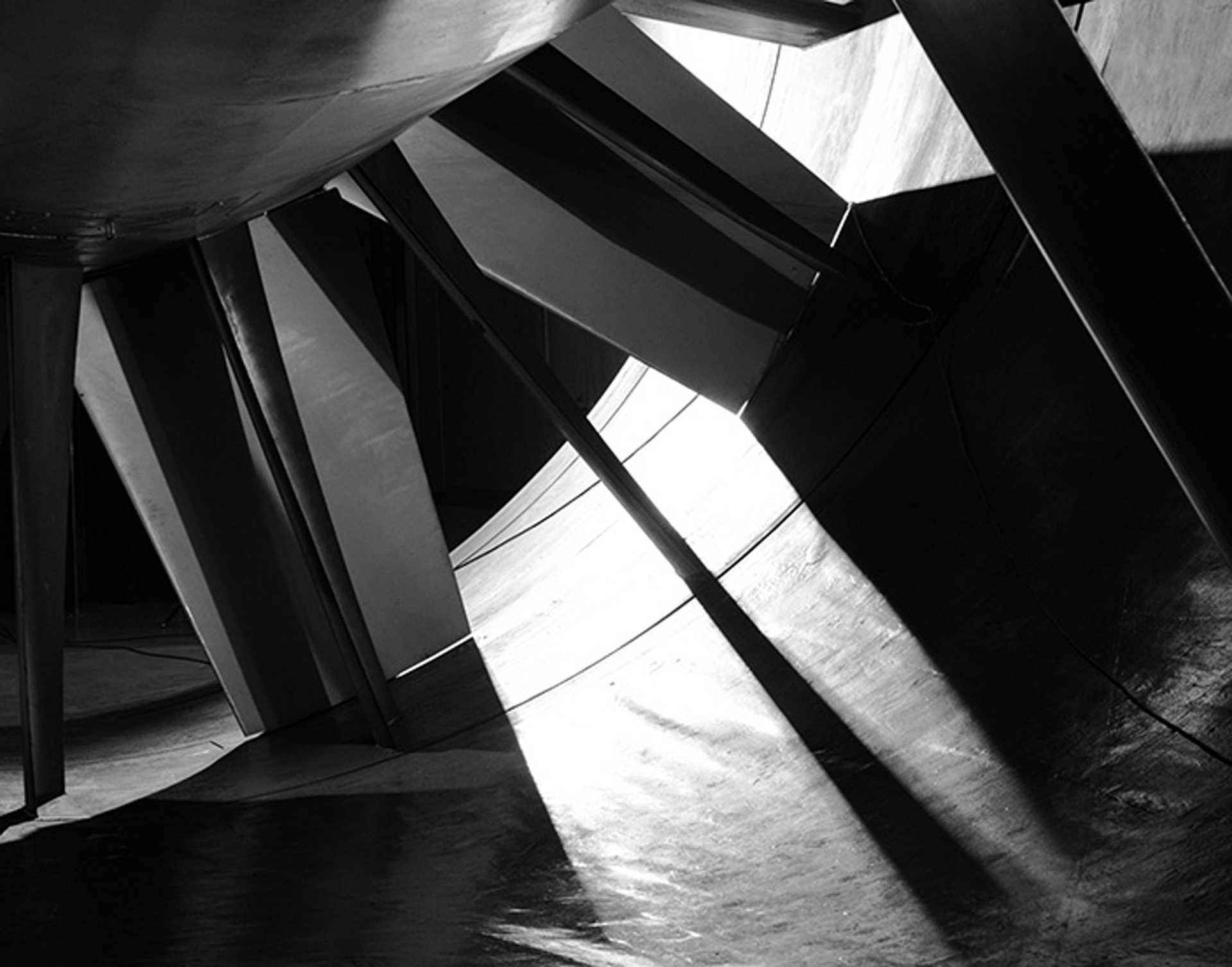 Foto di elica in galleria aereodinamica